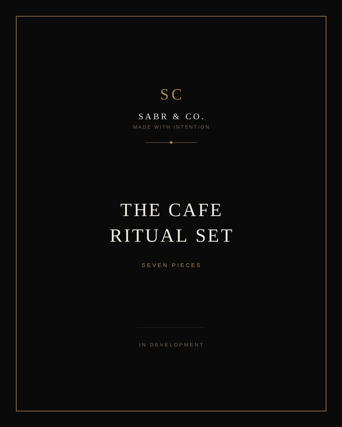The Cafe Ritual Set